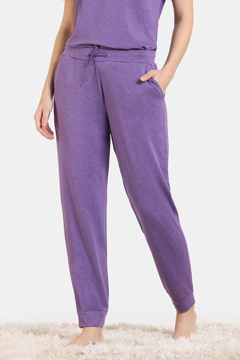Buy Zivame Lounge Knit Poly Lounge Pants - Sweet Lavender
